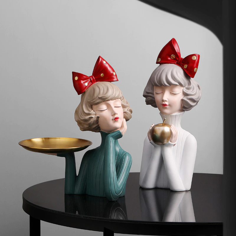 Busto Decorativo Lili Tray Estatueta