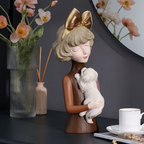 Busto Decorativo Lili Dog Estatueta