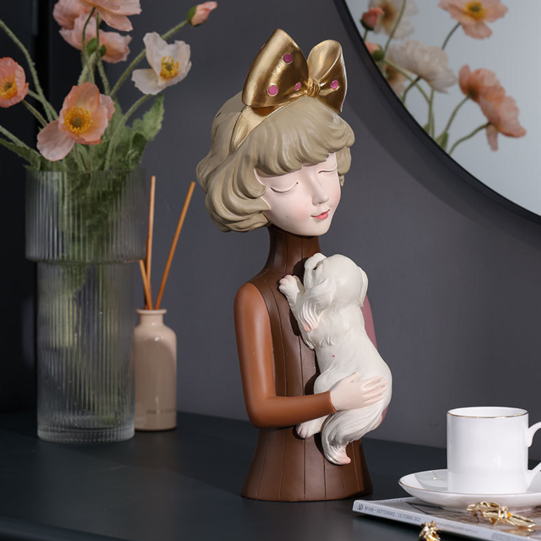Busto Decorativo Lili Dog Estatueta