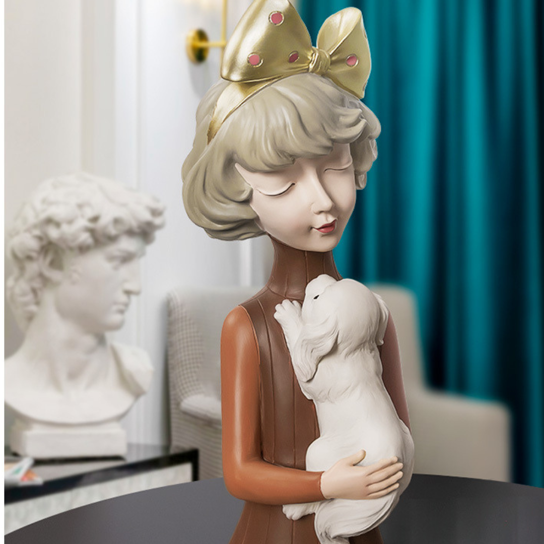 Busto Decorativo Lili Dog Estatueta