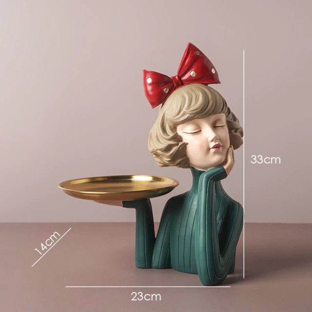Busto Decorativo Lili Tray Estatueta