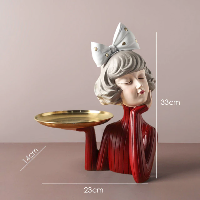Busto Decorativo Lili Tray Estatueta
