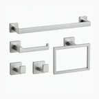 Acessório Para Banheiro Aço Inox 5 Peças