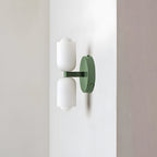 Arandela de Parede Dupla Minimalista Crema