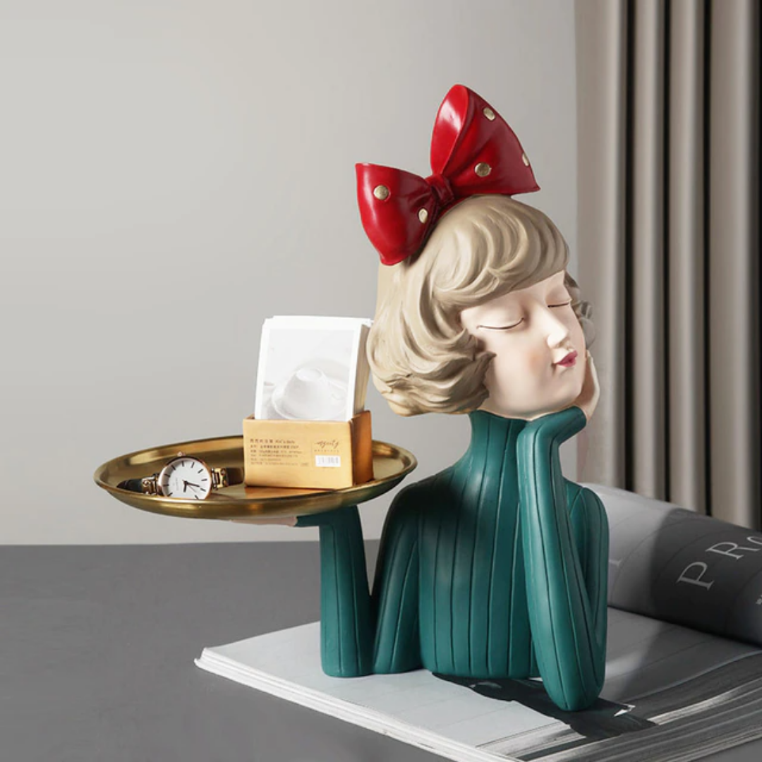 Busto Decorativo Lili Tray Estatueta