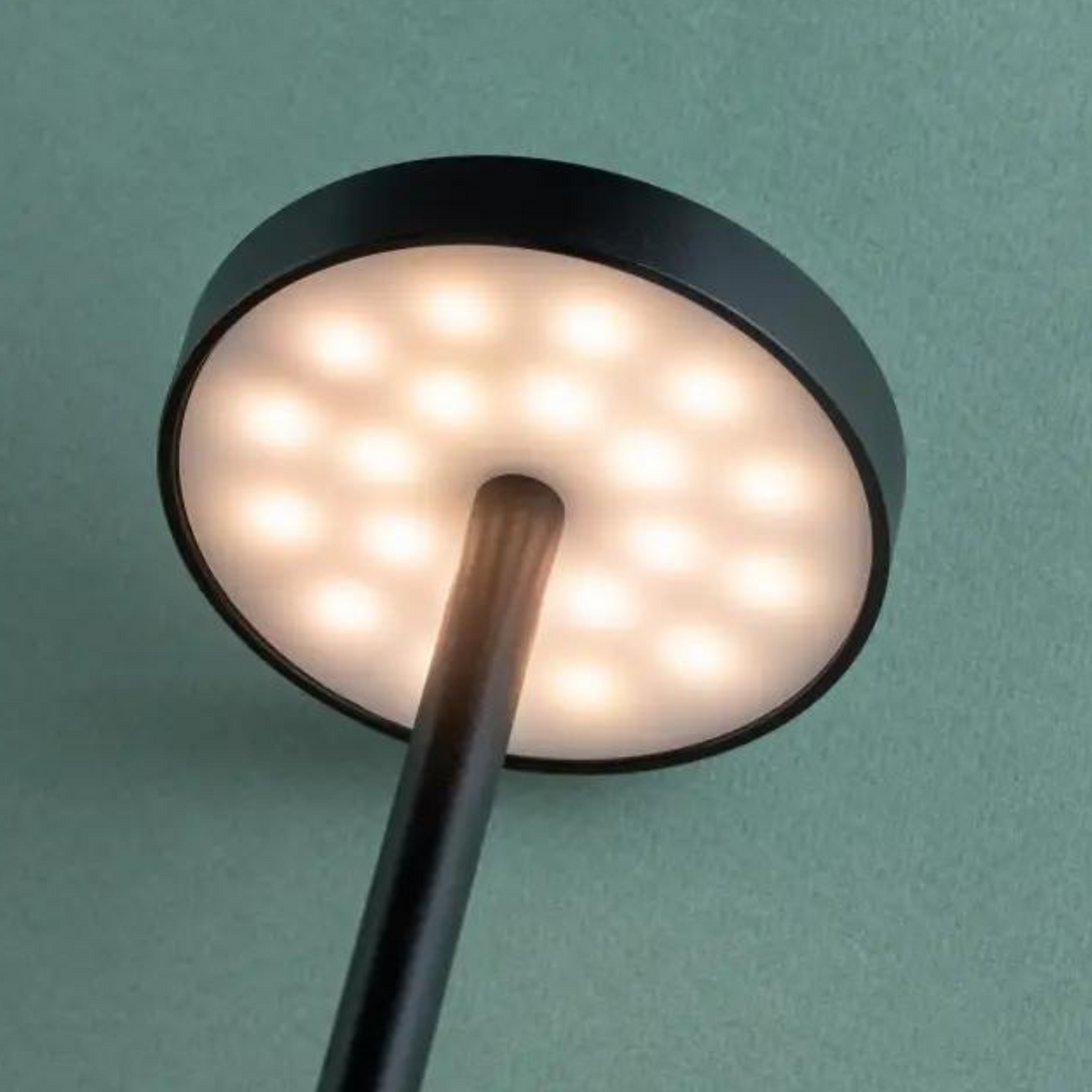 Luminária de Mesa LED Recarregável Sem Fio Metal