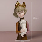 Busto Decorativo Lili Dog Estatueta