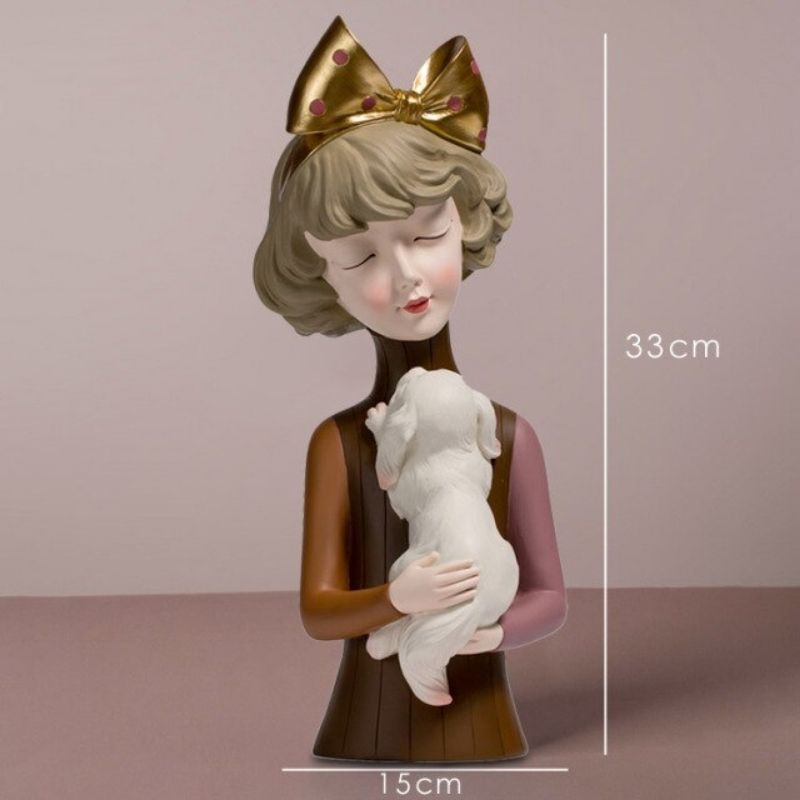 Busto Decorativo Lili Dog Estatueta