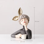 Busto Decorativo Lili Max Café Estatueta