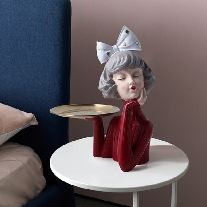 Busto Decorativo Lili Tray Estatueta