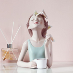 Busto DecorativoLili Butterfly Café Estatueta