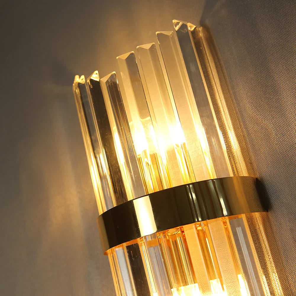 Arandela de Parede Luxuosa em Cristal