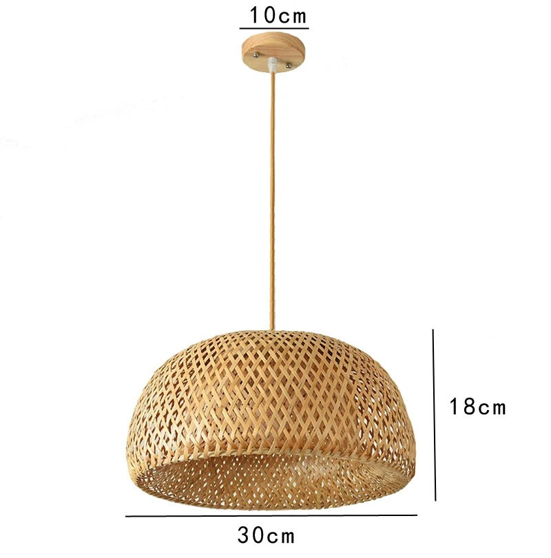 Luminária Pendente Bambu Organic Loom