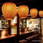 Luminária Pendente Bambu Rattan