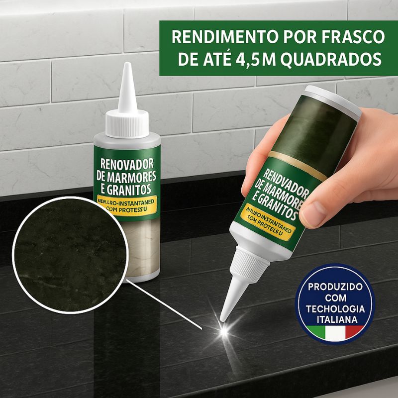 Renovador e Revitalizador de Mármores, Granitos e Porcelanatos [Compre 1 Leve 2]
