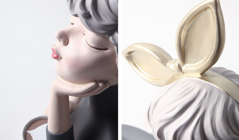Busto Decorativo Lili Max Café Estatueta