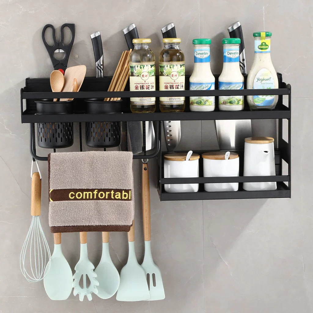 Suporte Organizador de Cozinha em Alumínio com 60cm