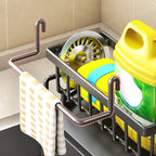 Suporte para Utensílios de Cozinha Auto-Drenagem
