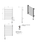 Toalheiro Térmico Duplo 100W - Aquece e Seca Toalhas