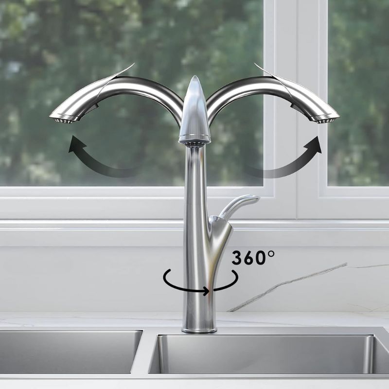 Torneira Gourmet para Cozinha Monocomando 2 Modos de Água Extensível