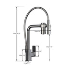 Torneira Gourmet para Cozinha Monocomando Guindaste com Filtro