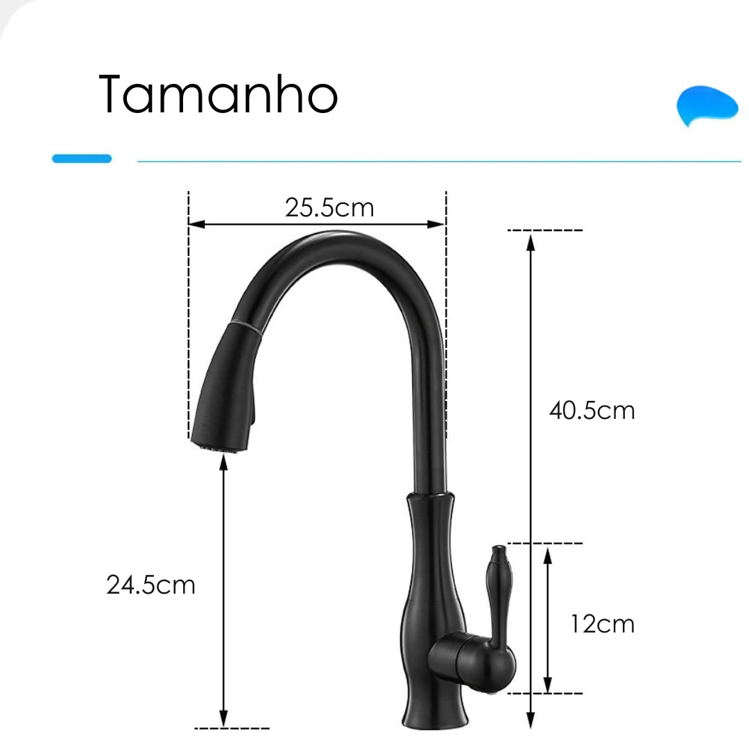Torneira para Cozinha 360° Monocomando Delux