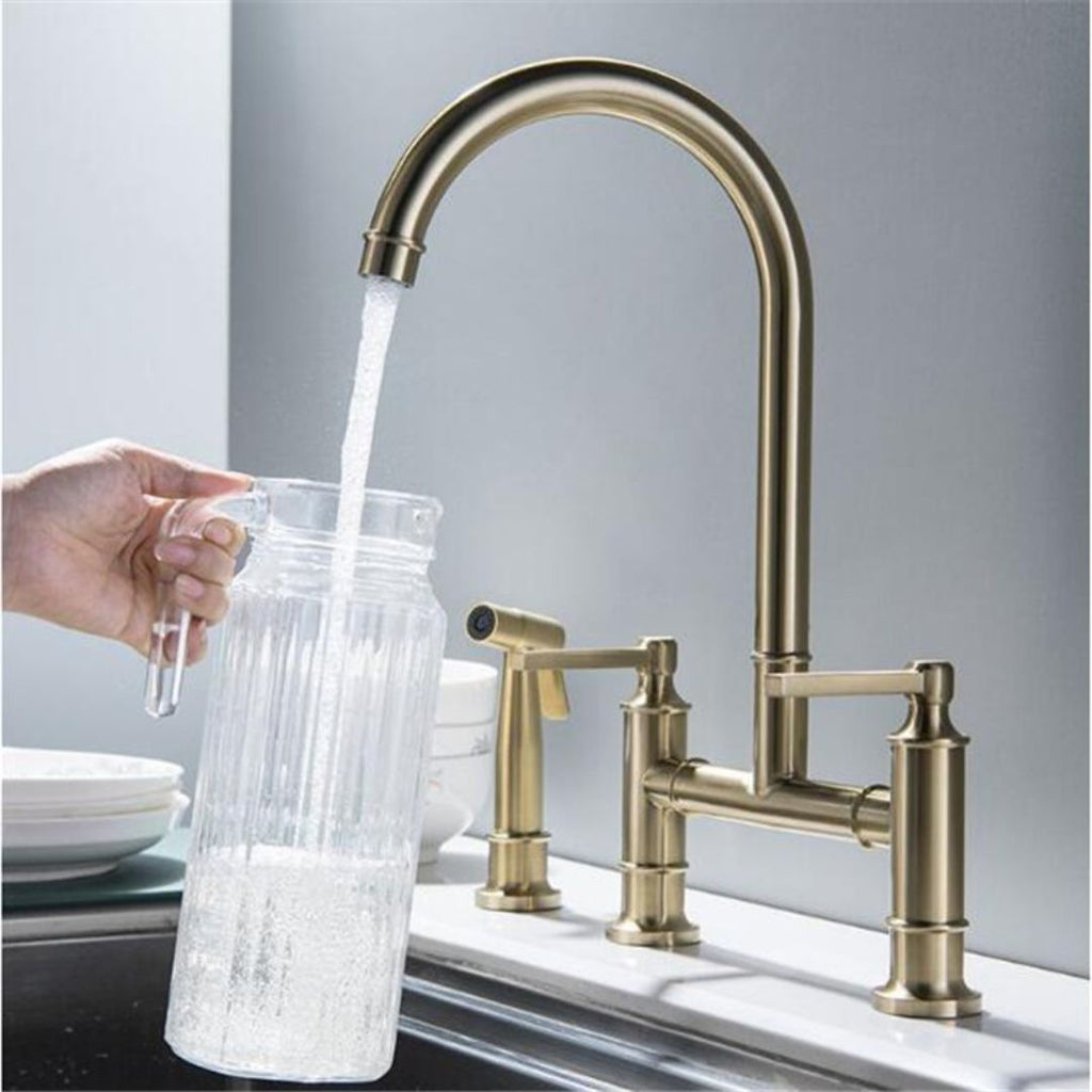 Torneira para Cozinha Duplo Comando com Ducha Lateral Prestige
