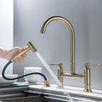 Torneira para Cozinha Duplo Comando com Ducha Lateral Prestige