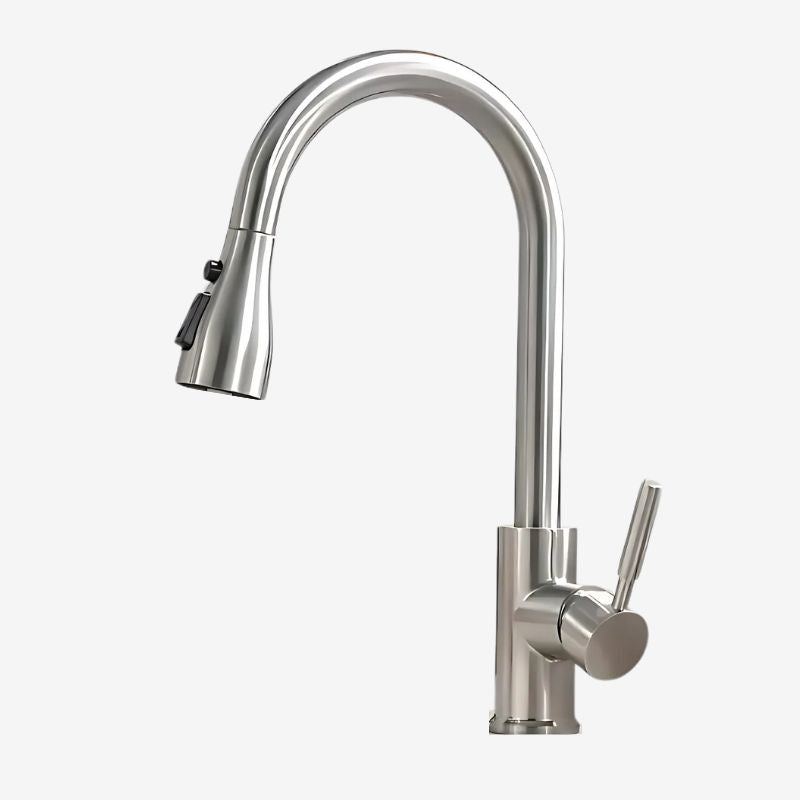 Torneira para Cozinha Escovada Monocomando 360° Sync