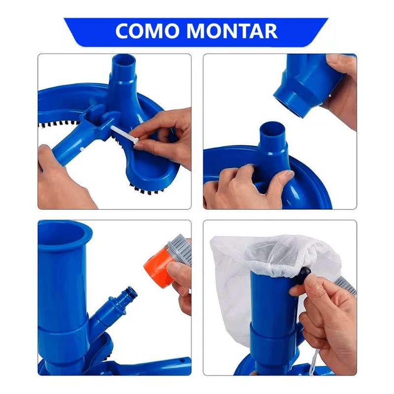 Aspirador A Vácuo Para Piscina Prático E Econômico