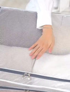 Kit 4 Caixas Organizadoras Guarda Roupa Armazenamento Grande 66L Prova D'Água Dobrável Multiuso Já!!