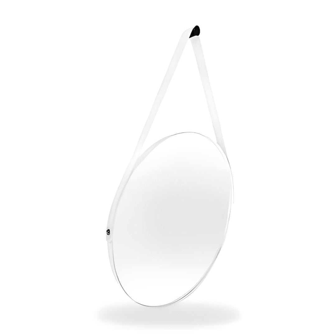 Espelho Decorativo Redondo Beady Suspenso de Parede 60cm