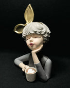 Busto Decorativo Lili Max Café Estatueta