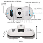 Robô Limpador de Vidros Automático com Controle Remoto