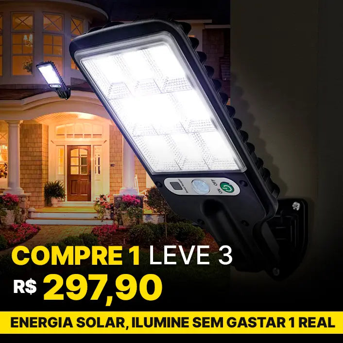 Super Refletor Solar Com Sensor Automático [Compre 1 Leve 3]